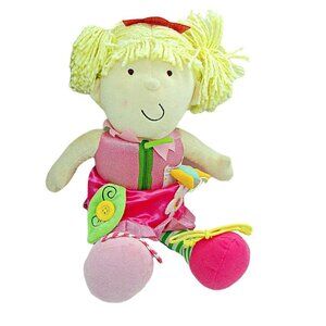The Manhattan Toy Company Pink Stuffed Dress Up Princess Doll Plush Dressed 15"